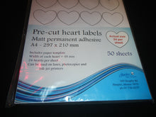 Load image into Gallery viewer, heart shaped stickers