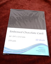 Load image into Gallery viewer, A4 Chocolate Embossed Card