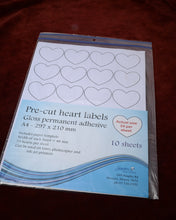 Load image into Gallery viewer, heart shaped stickers