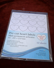 Load image into Gallery viewer, heart shaped stickers
