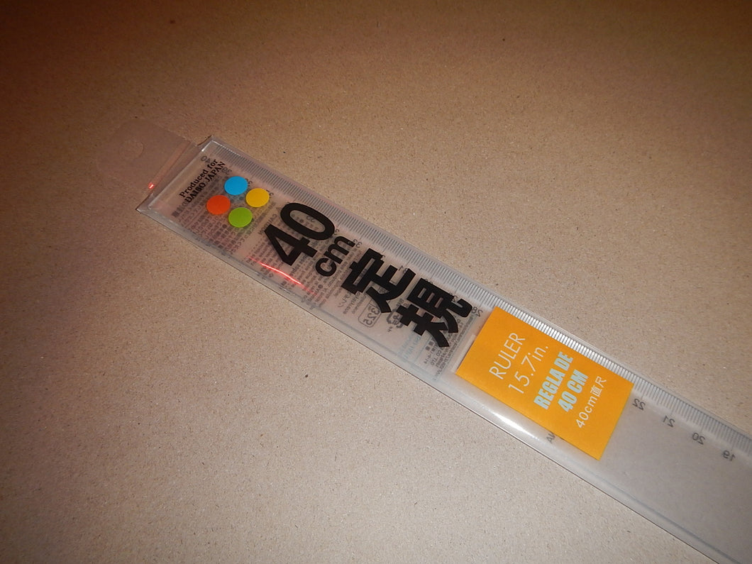 400mm plastic ruler