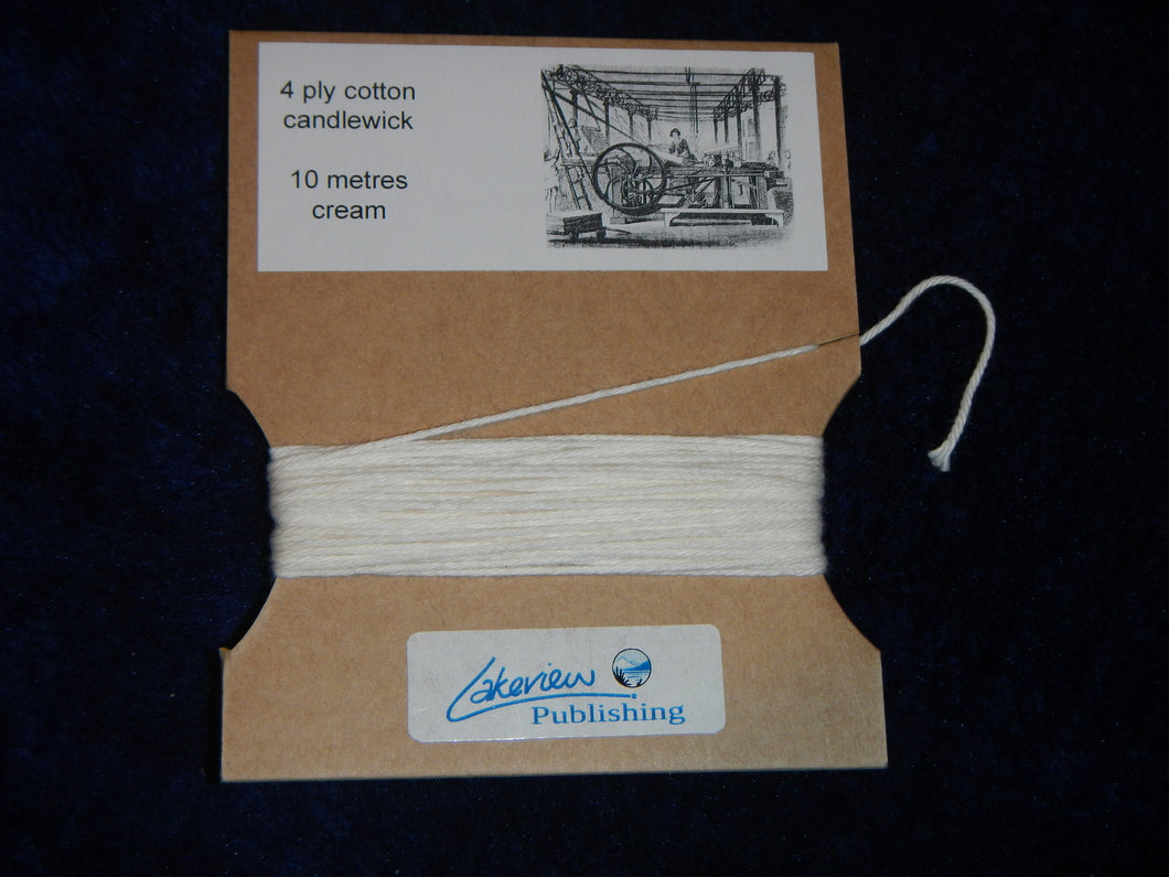 Bookbinding thread 10m - 4 ply candlewick cotton