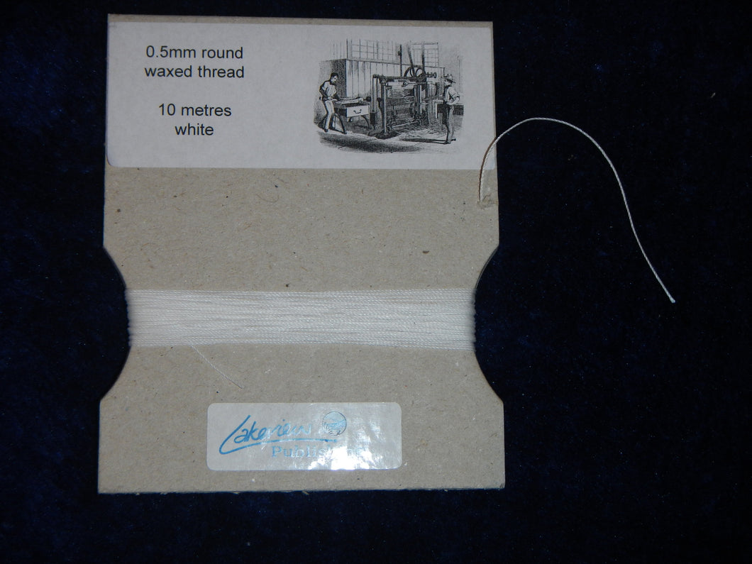 Bookbinding thread 10m - 0.5m waxed linen
