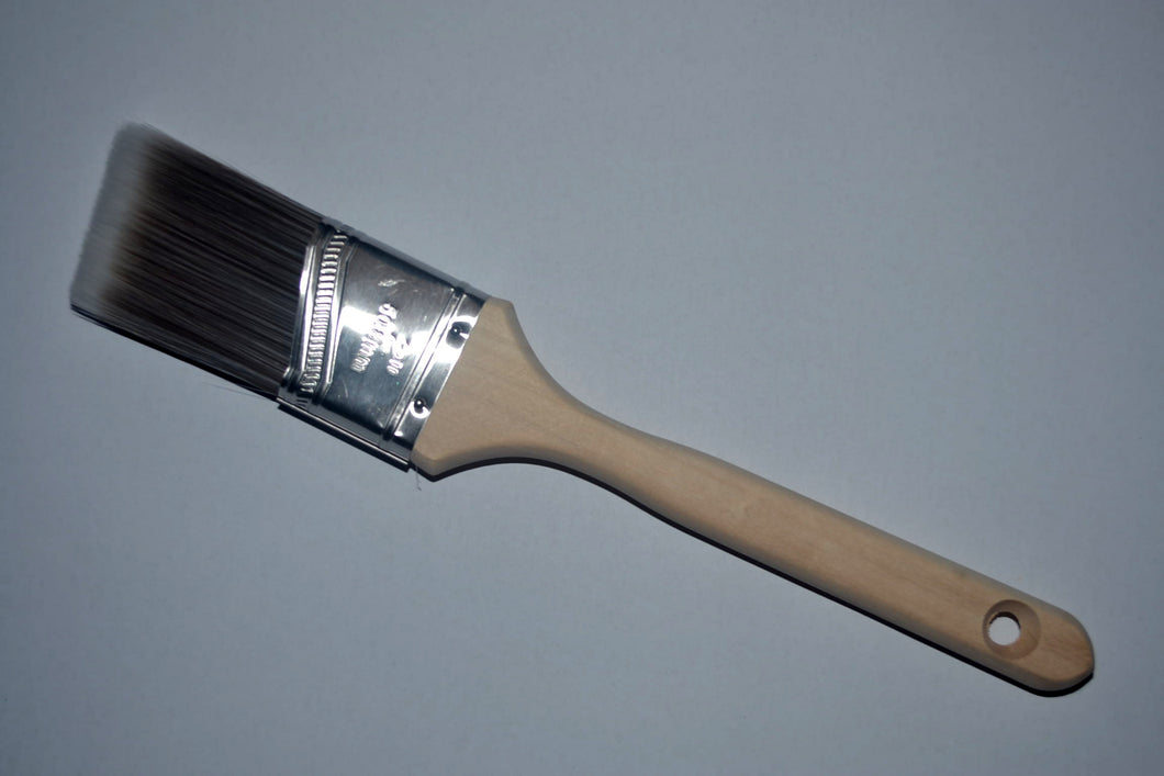 Angled glue brush