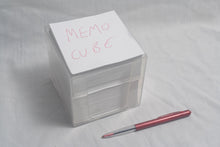 Load image into Gallery viewer, white memo cube paper
