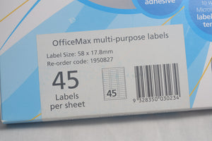 Pre-cut adhesive labels