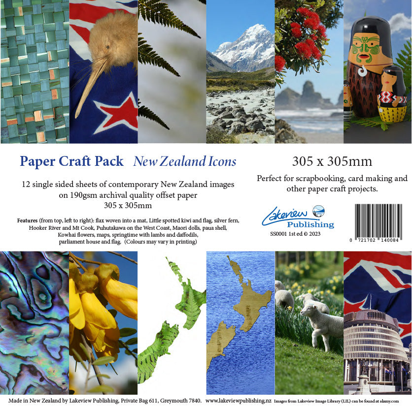 Scrapbooking sheets - New Zealand themes