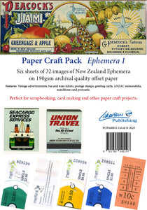 Paper Craft Pack - New Zealand Ephemera 1