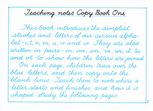 Copy books for cursive handwriting