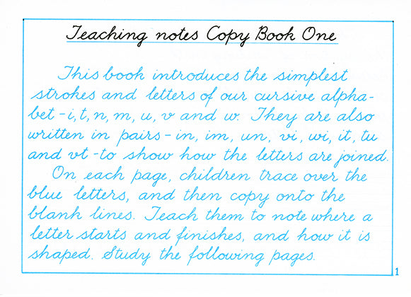 Copy books for cursive handwriting