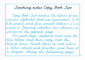 Copy books for cursive handwriting