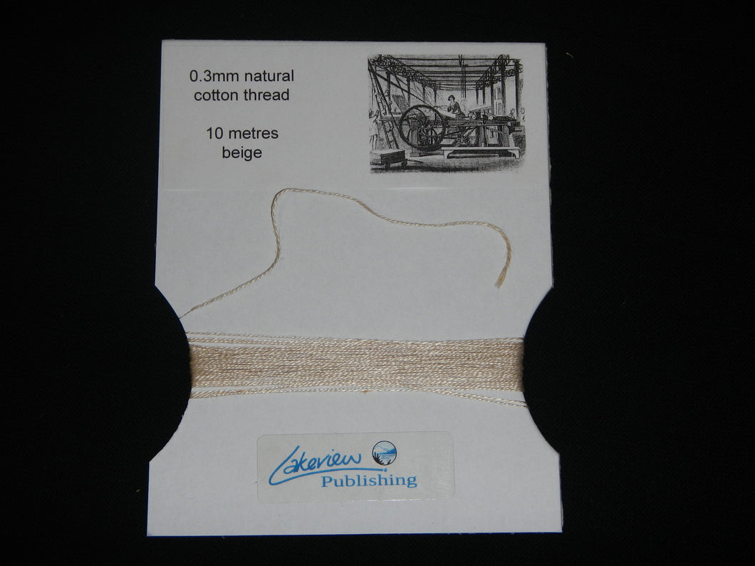 Bookbinding thread 10m - natural cotton