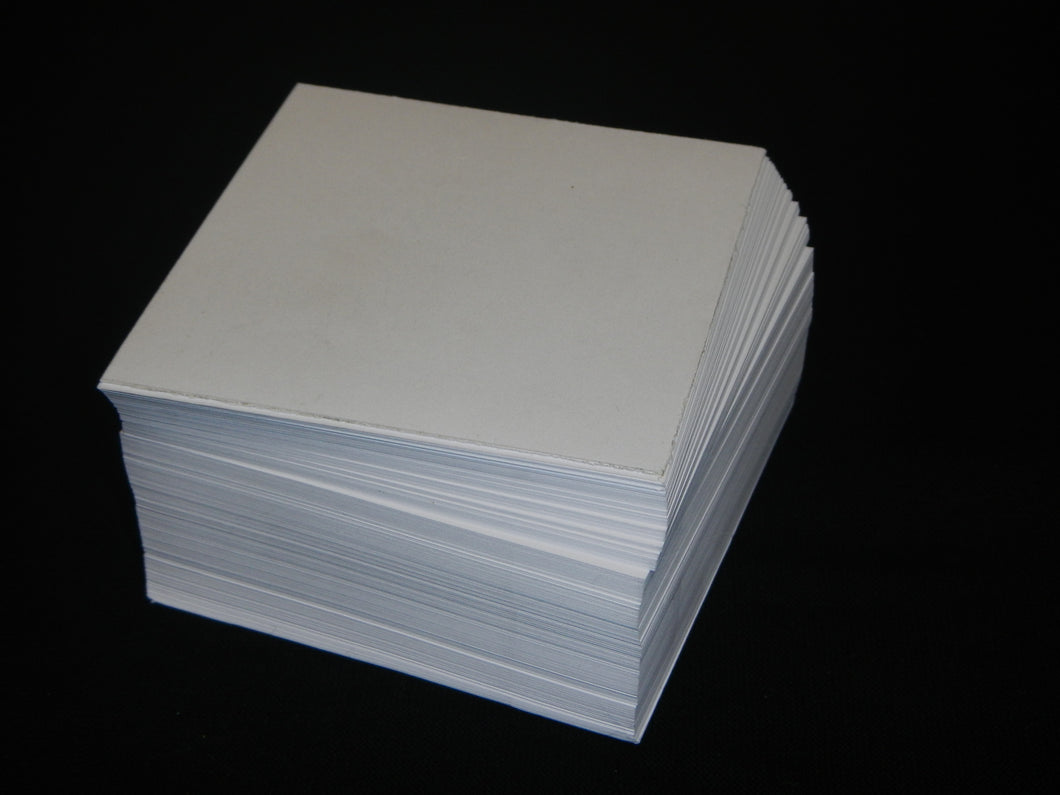 white memo cube paper