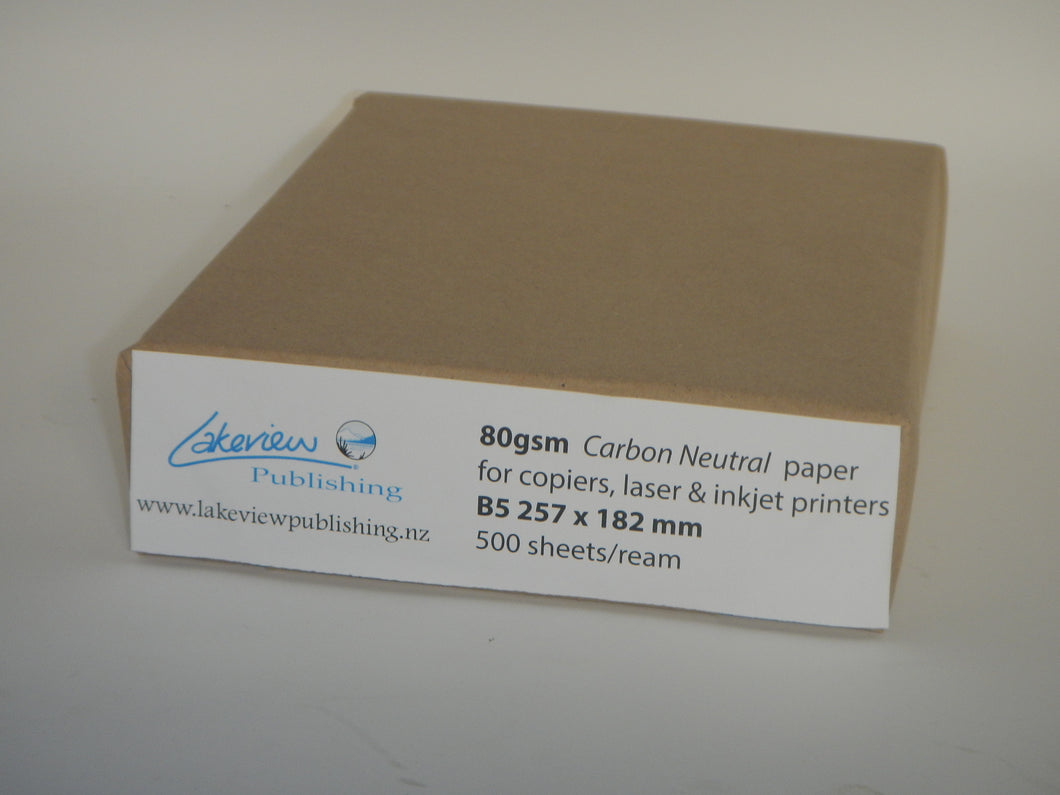 B5 80 gsm white copier paper